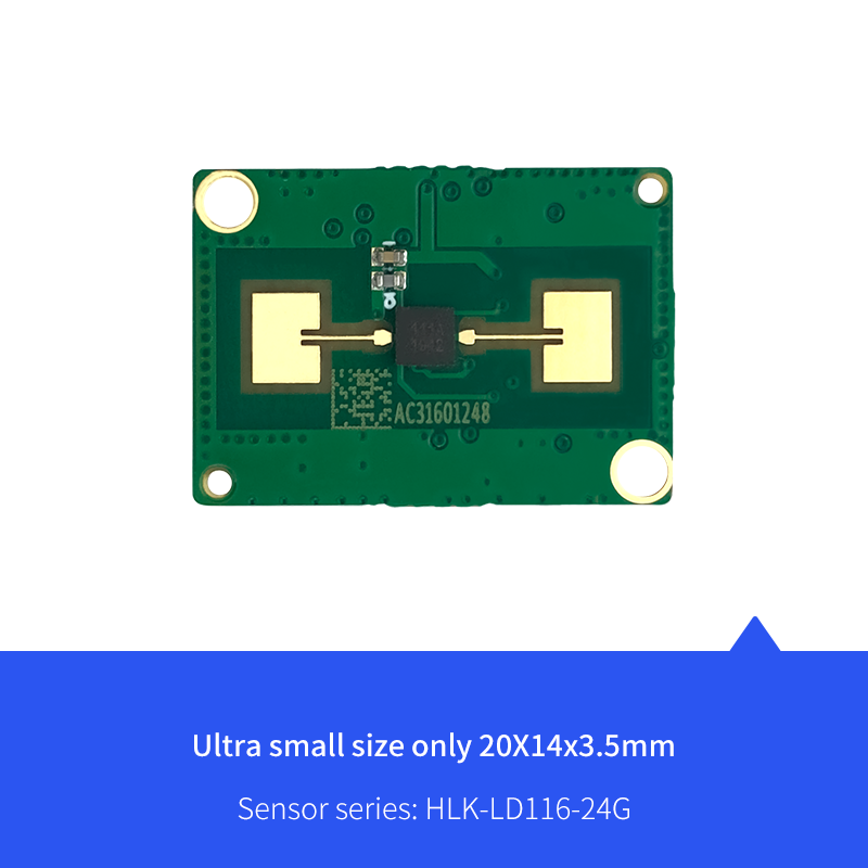 24GHz millimeter wave radar sensor PIR motion monitoring module LD116 small size, low power consumption, wide detection
