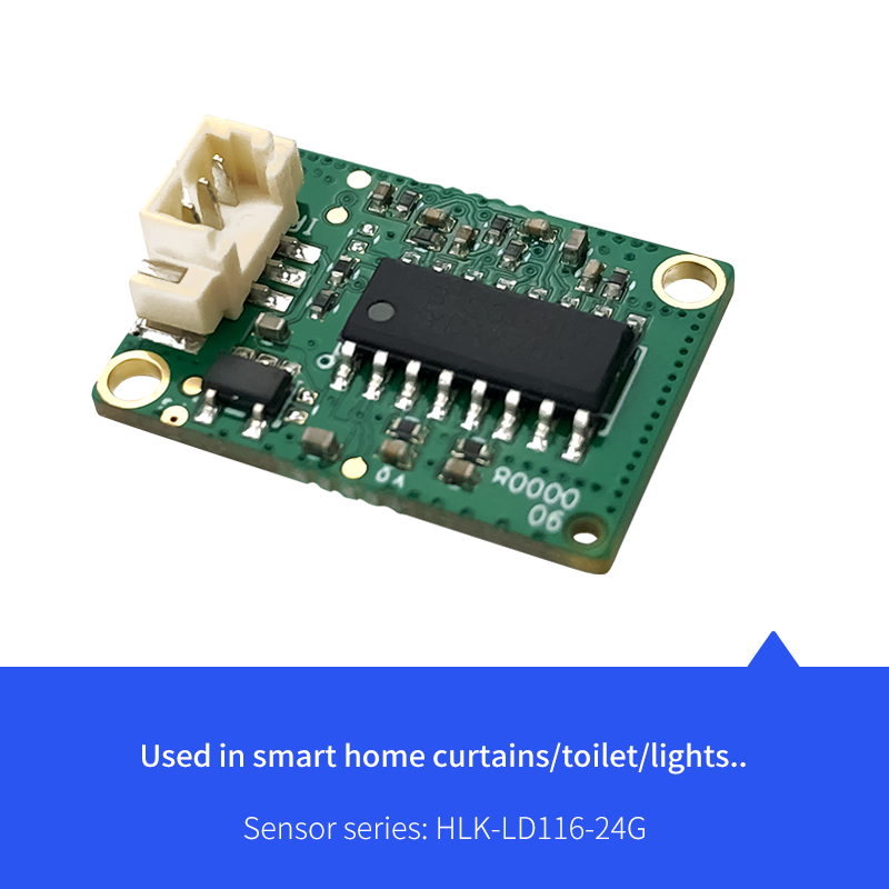 24GHz millimeter wave radar sensor PIR motion monitoring module LD116 small size, low power consumption, wide detection