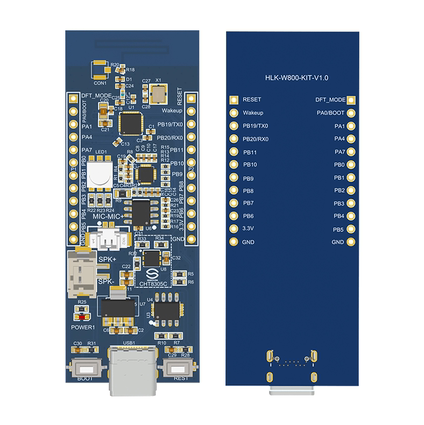 W800开发板 物联网通讯单片机开发核心板 MCU系统板语音识别芯片