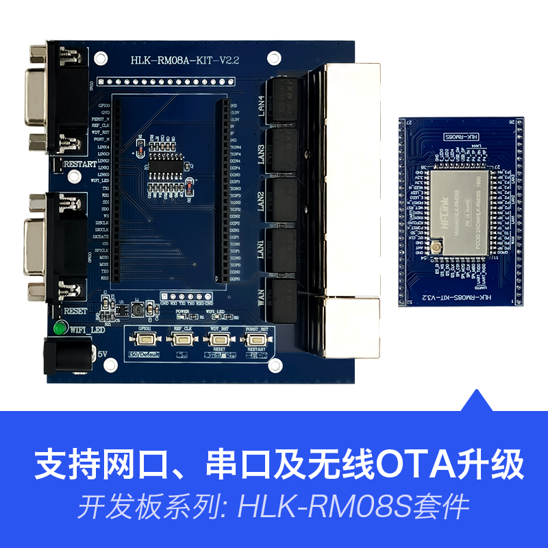 HLK-RM08S 物联网智能串口转WiFi无线路由模块