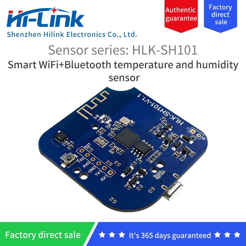 High-precision low-power temperature and humidity sensor module SH101 Bluetooth BLE5.0 WiFi dual mode with APP remote